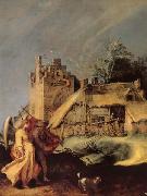 BLOEMAERT, Abraham Landscape with Tobias and the Angel oil on canvas